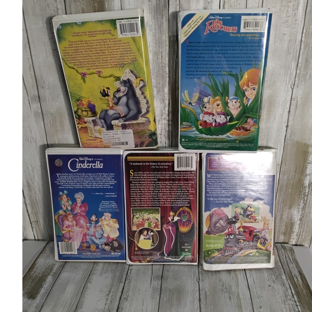 Vintage 1996 Gold Collection‎ of Walt Disney Classic VHS Movies - Picture 4 of 5